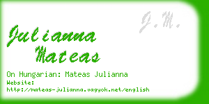 julianna mateas business card